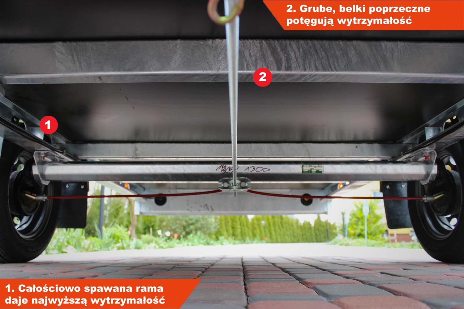 Przyczepka Wiola Mazowia Komfort 272x132x38 cm Hamowana