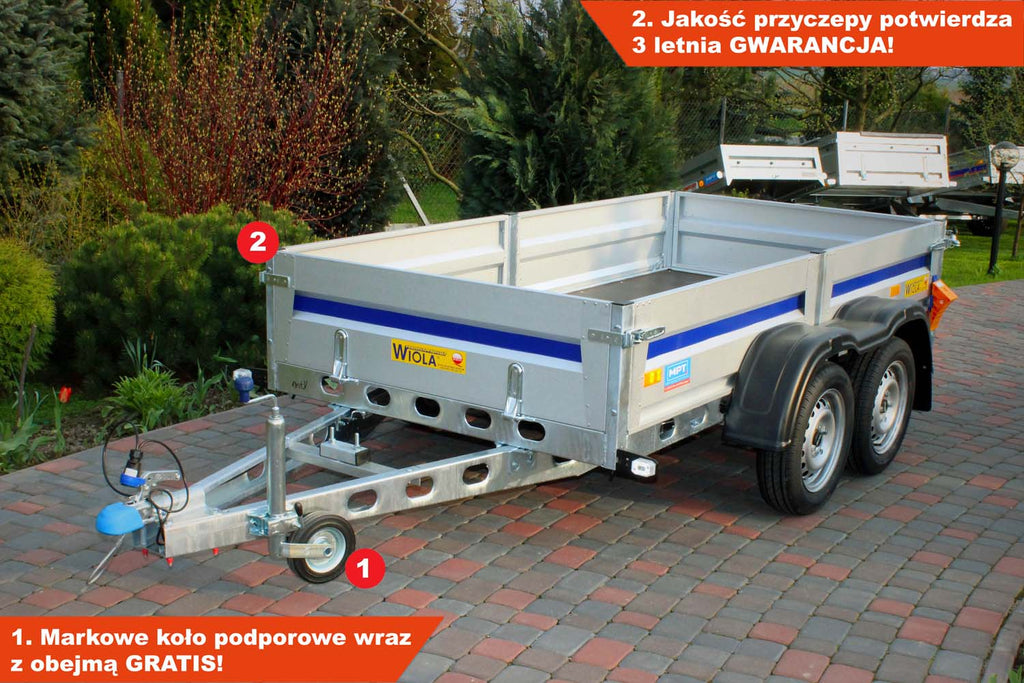 Przyczepka Wiola Mazowia Plus 272x132x38 cm Tandem