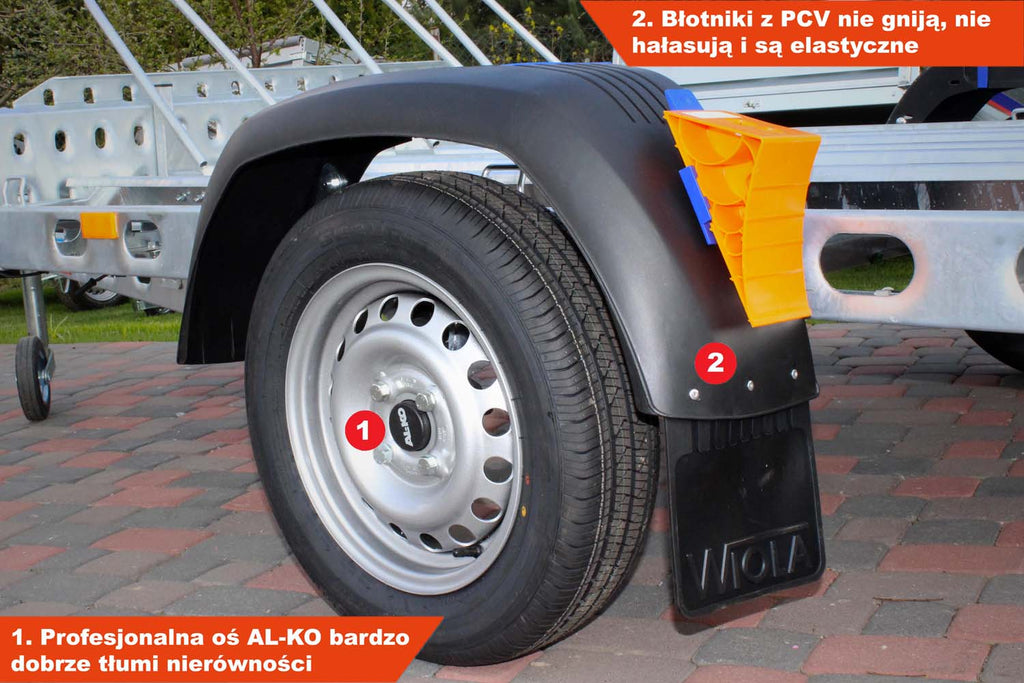 Przyczepka pod motocykle Wiola W-600M3N 244×146 cm Moto N3