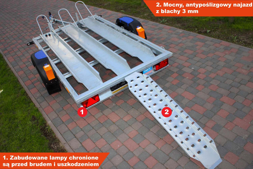 Przyczepka pod motocykle Wiola W-600M3N 244×146 cm Moto N3