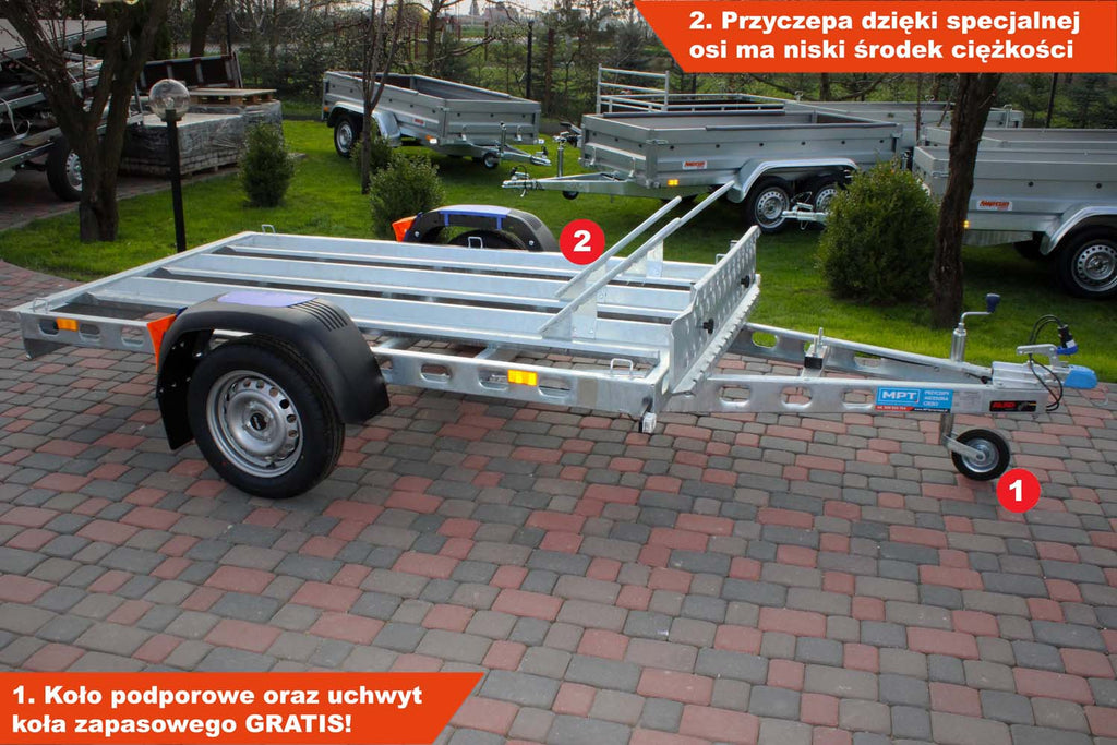 Przyczepka pod motocykle Wiola W-600M3N 244×146 cm Moto N3