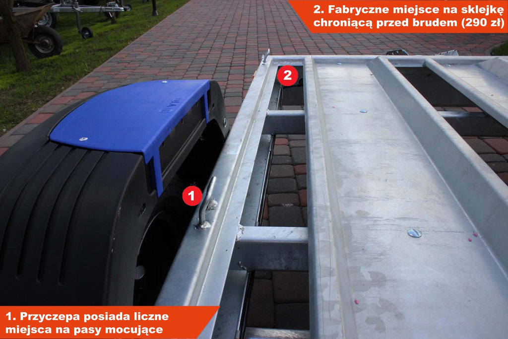 Przyczepka pod motocykle Wiola W-600M3N 244×146 cm Moto N3