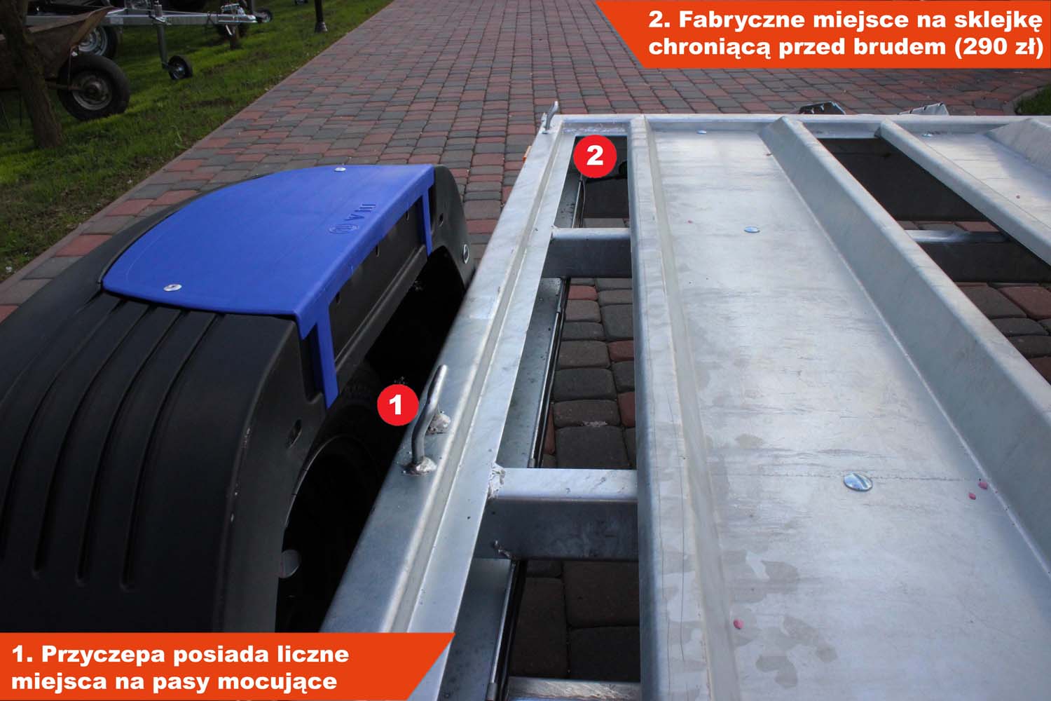 Przyczepka pod motocykle Wiola W-600M3N 244×146 cm Moto N3
