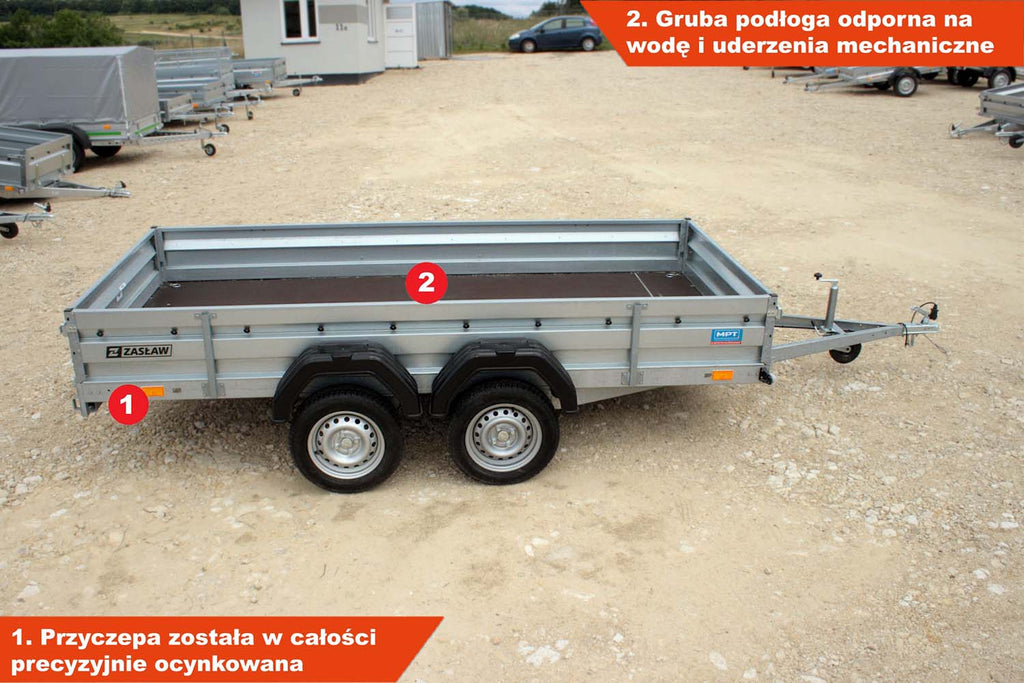 Przyczepka Zasław 330T 330x150x35 cm Tandem