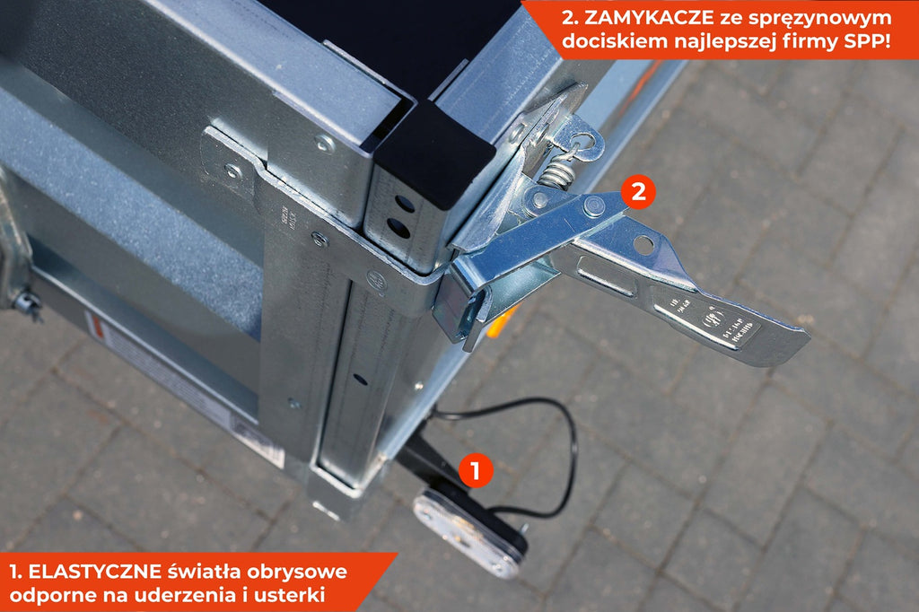 Przyczepka dwuosiowa NEPTUN N7-253 2 HOBBY 253x150x40 cm