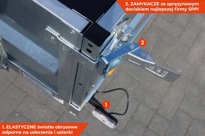 Przyczepka dwuosiowa NEPTUN N7-253 2 HOBBY 253x150x40 cm