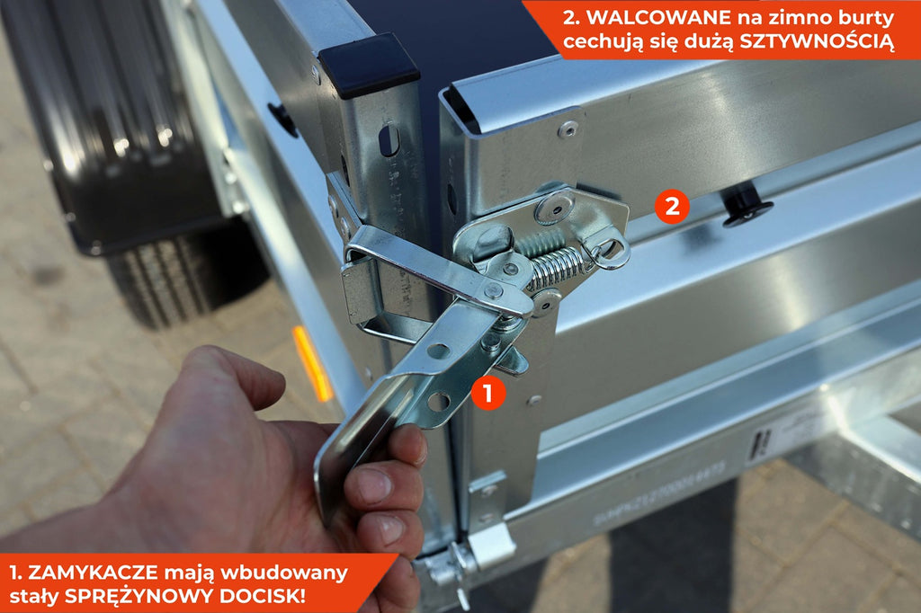 Przyczepka dwuosiowa Zasław 265T XL 265x147x35 cm Tandem