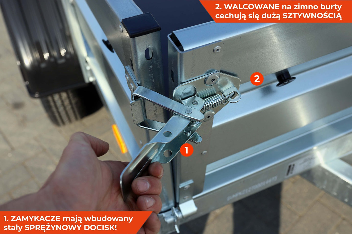 Przyczepka dwuosiowa Zasław 265T XL 265x147x35 cm Tandem