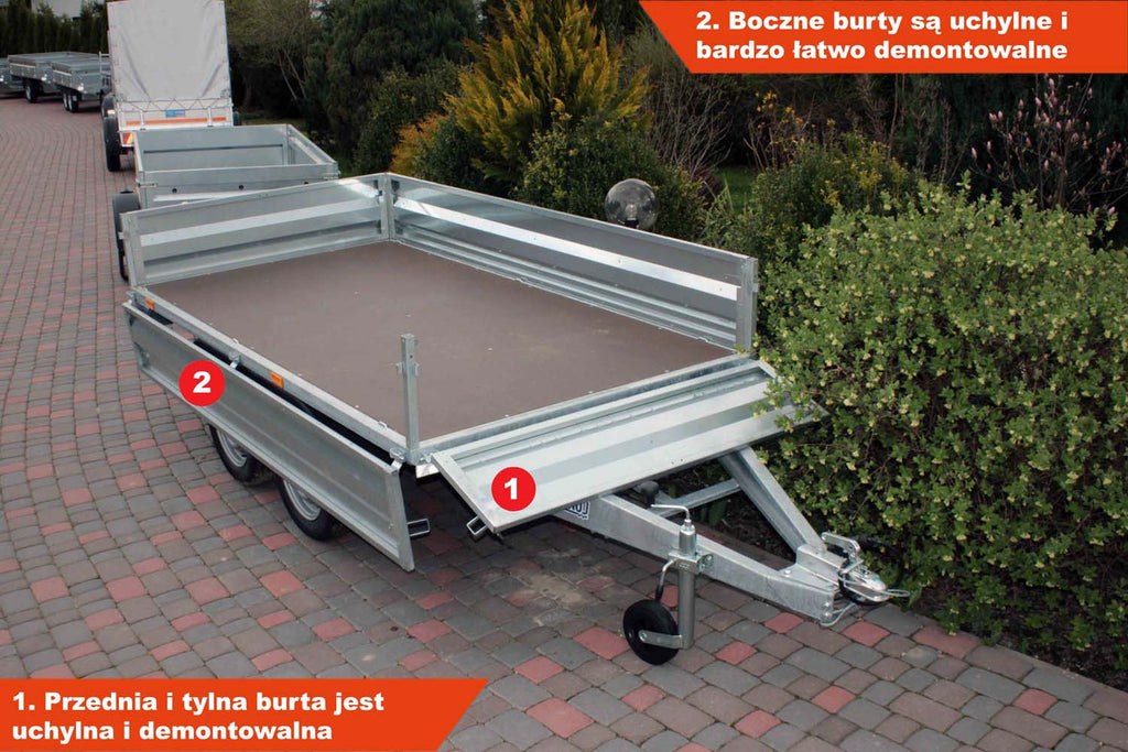 Przyczepa Lorries PB75-2614/2 261x131x35 cm