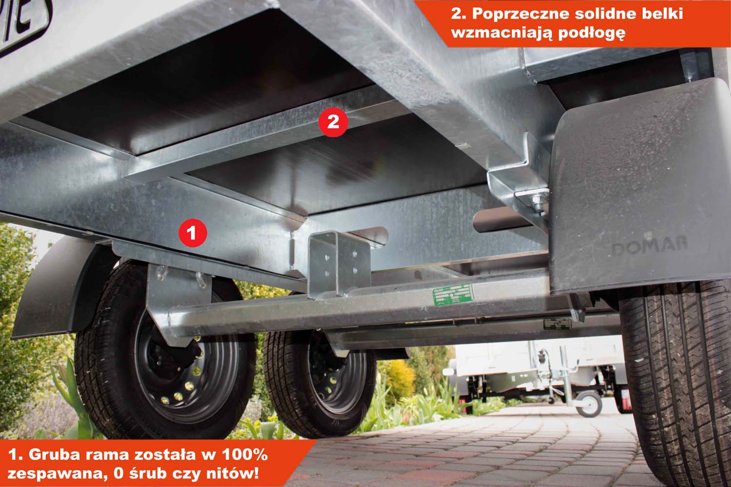 Przyczepa Lorries PB75-2614/2 261x131x35 cm