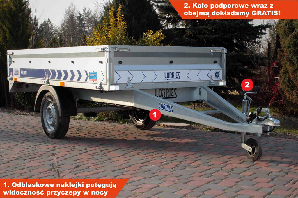 Przyczepa Lorries PBLW75 261 x 131 x 35 cm