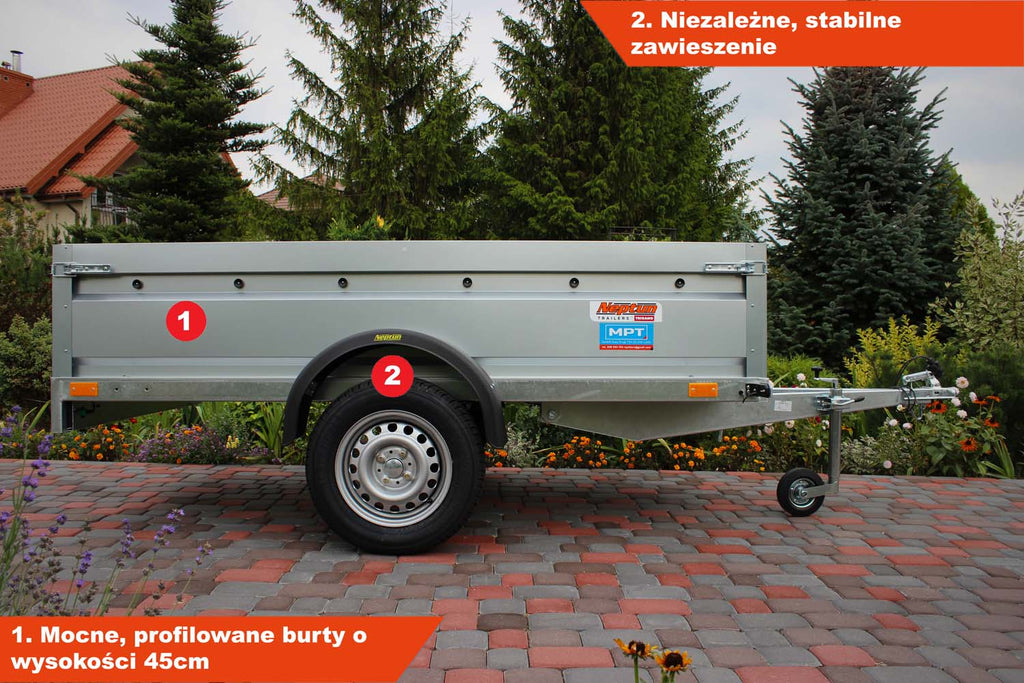 Przyczepka Neptun N7-236 pro 236x129x45 cm GN023