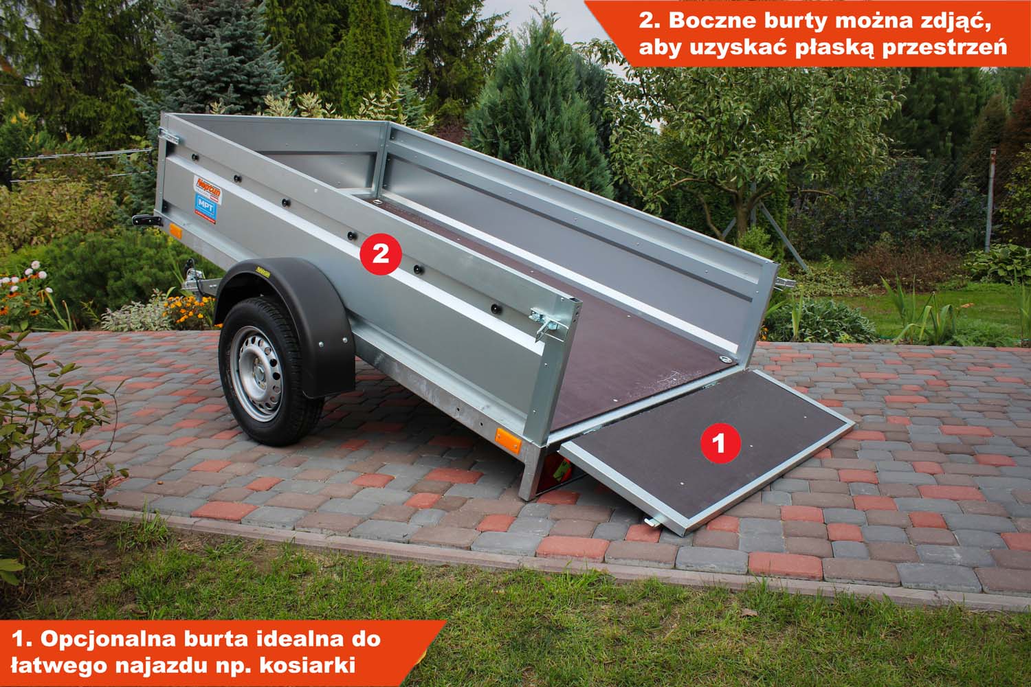 Przyczepka Neptun N7-236 pro 236x129x45 cm GN023