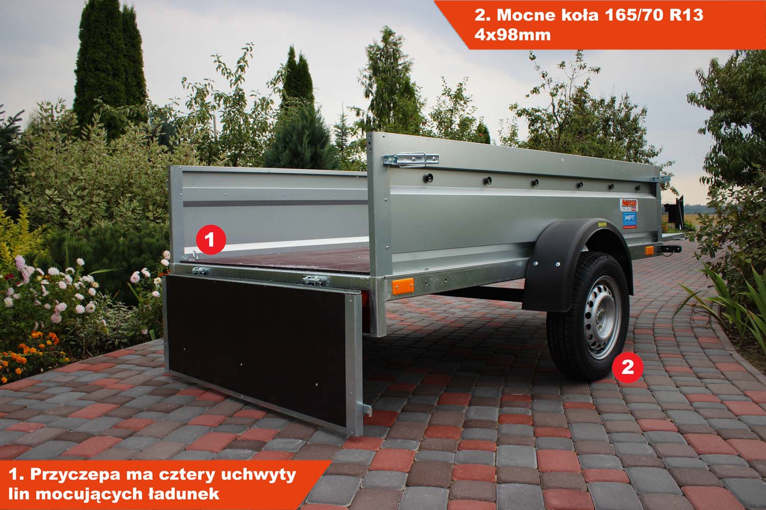 Przyczepka Neptun N7-236 pro 236x129x45 cm GN023