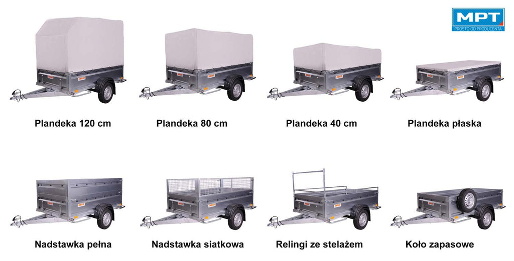 Przyczepka Neptun N7-236 pro 236x129x45 cm GN023