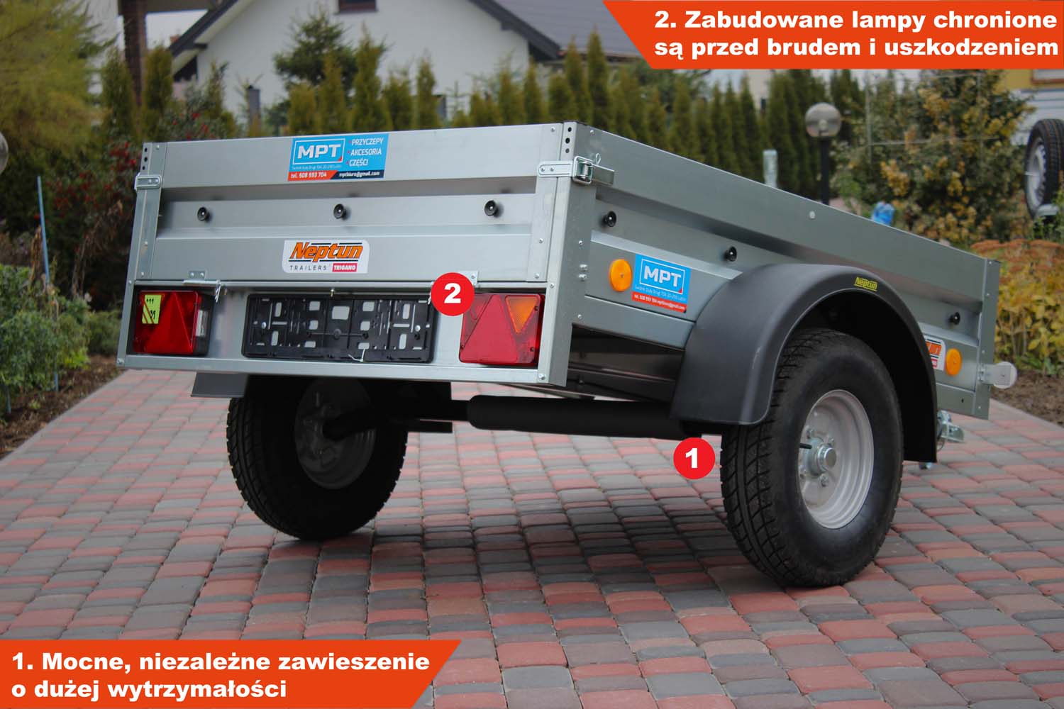 Przyczepka Neptun N5-155 ptw 155x114x30 cm