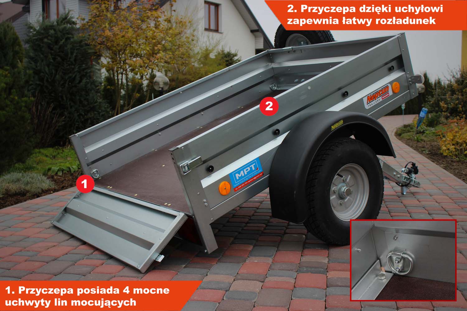 Przyczepka Neptun N5-155 ptw 155x114x30 cm