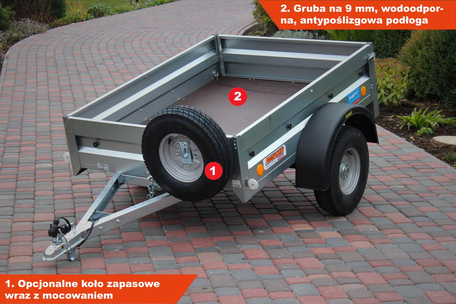 Przyczepka Neptun N5-155 ptw 155x114x30 cm