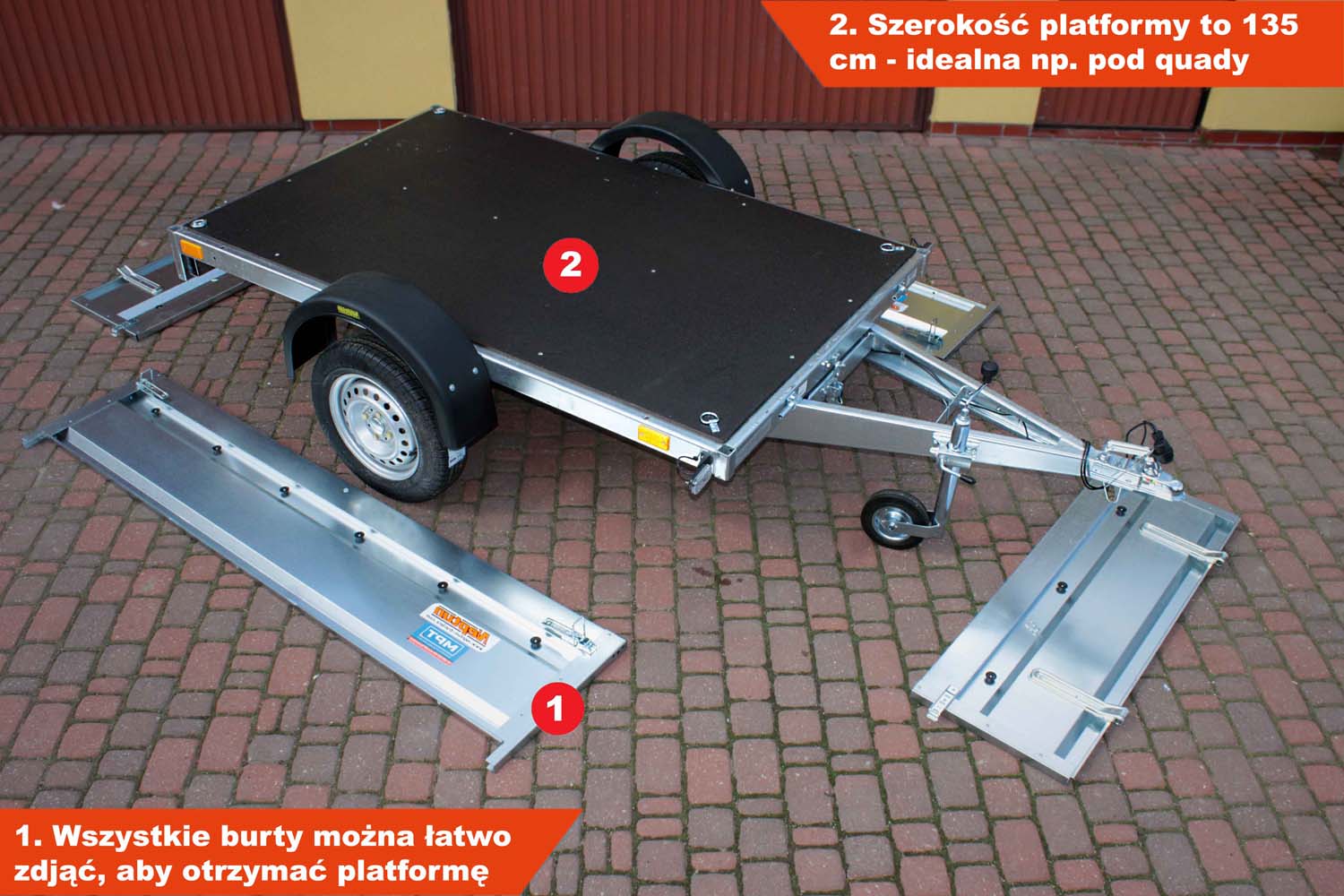 Przyczepka Neptun N7-210 pro 210x129x45 cm GN212