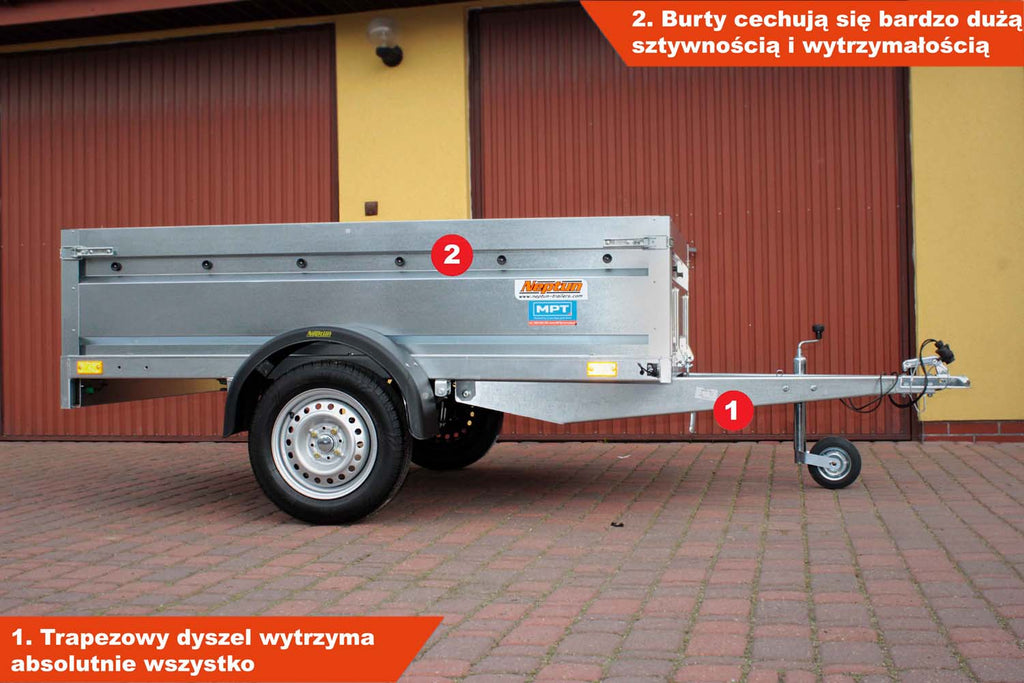 Przyczepka Neptun N7-210 pro 210x129x45 cm GN212