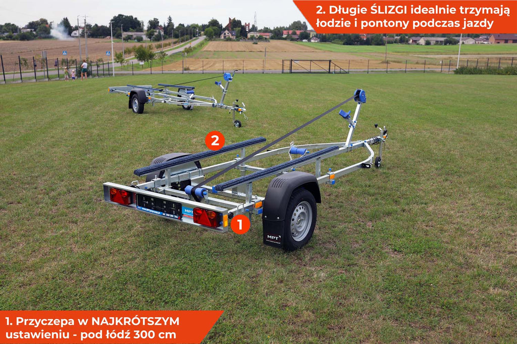 Przyczepka pod łódź, ponton Faro Aqua 520 cm pod łódkę 3-5,2 m na ślizgach