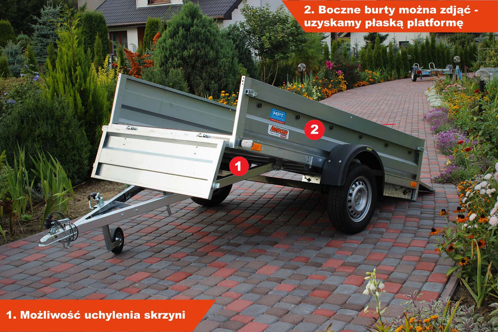 Przyczepka Neptun N7-263 rtr 263x129x40 cm Resory GN158