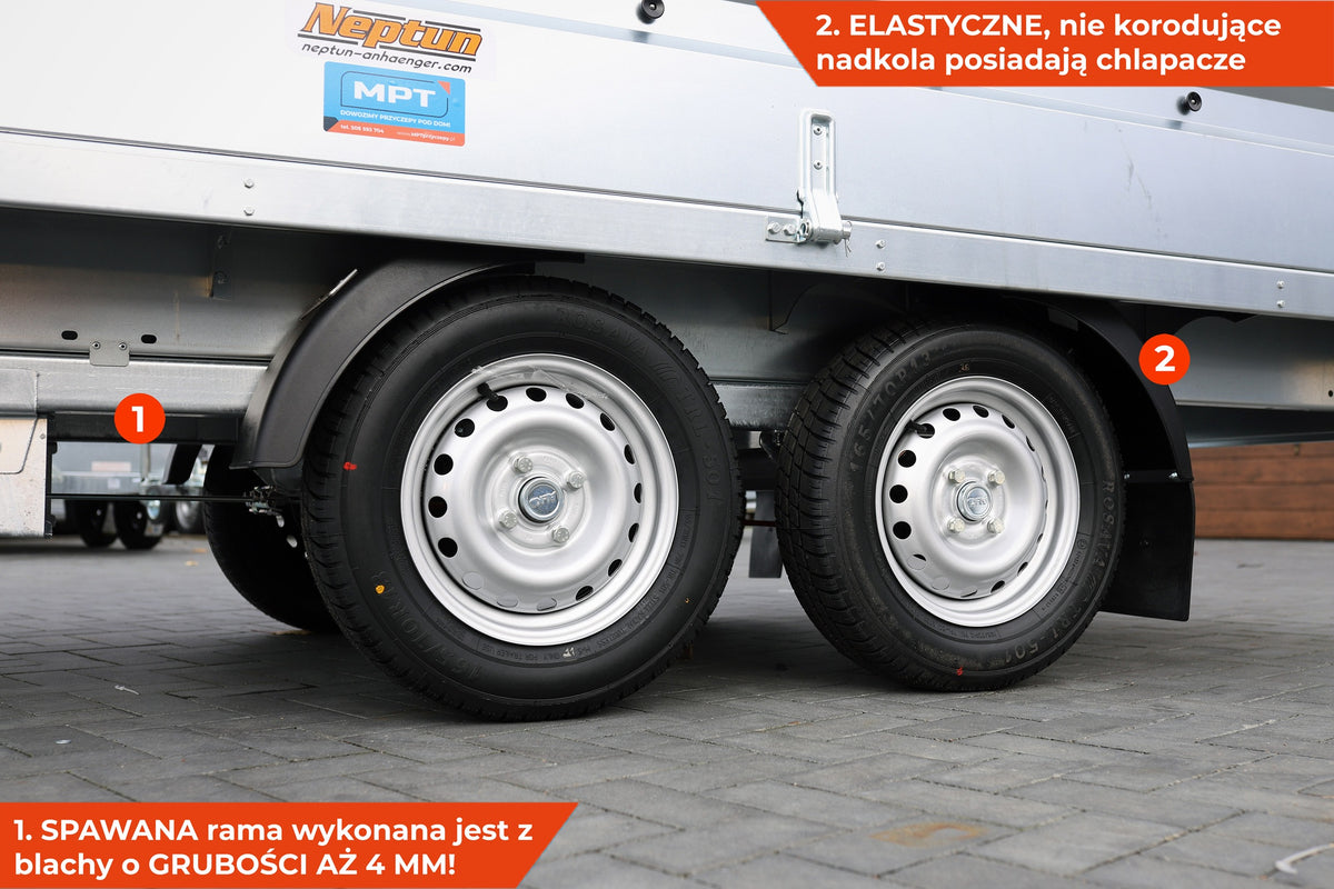 Przyczepka Neptun N7-302 2 kps 302x151x40 cm Nordica GN273