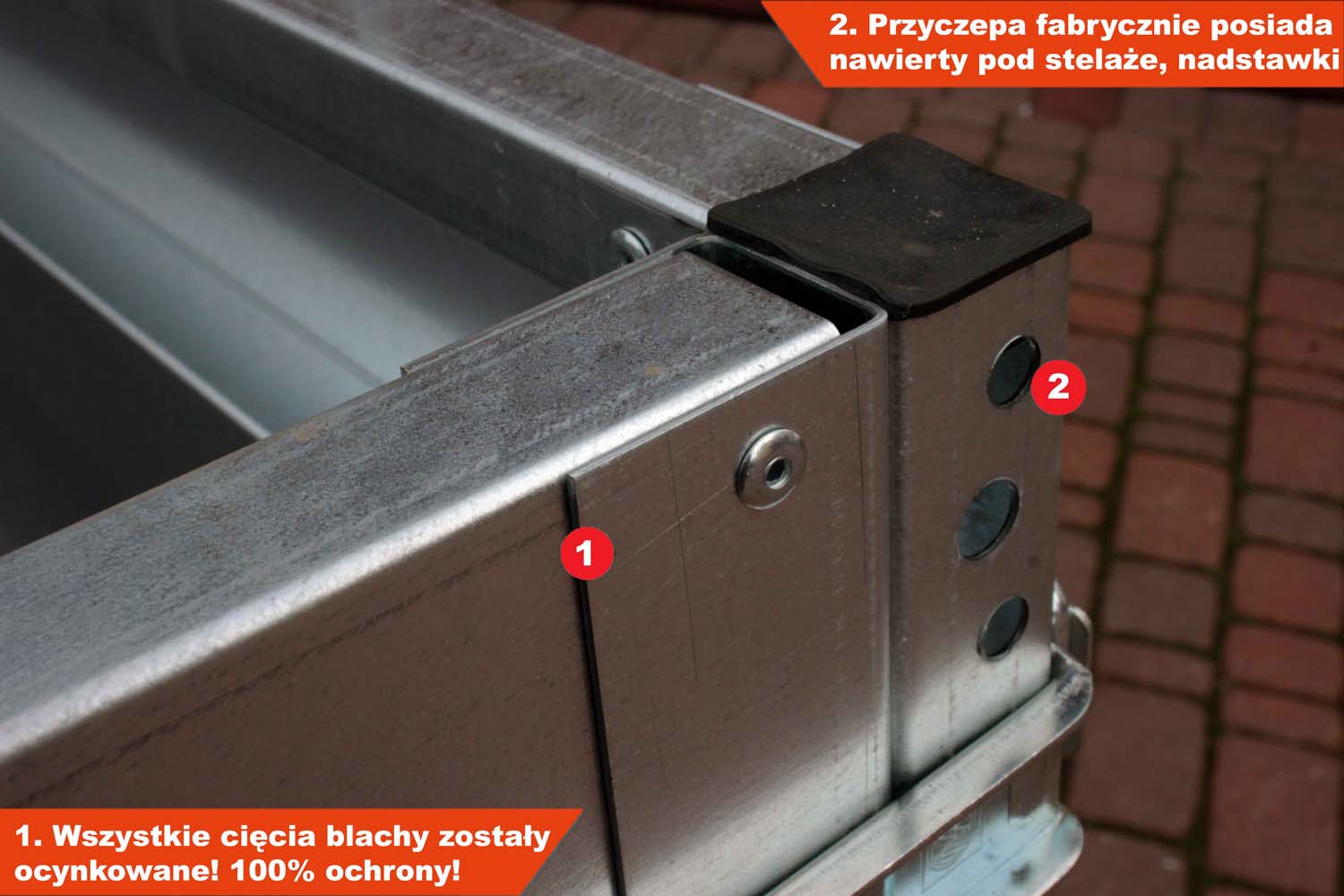 Przyczepka Neptun N16-253 pro 253x129x45 cm Hamowana