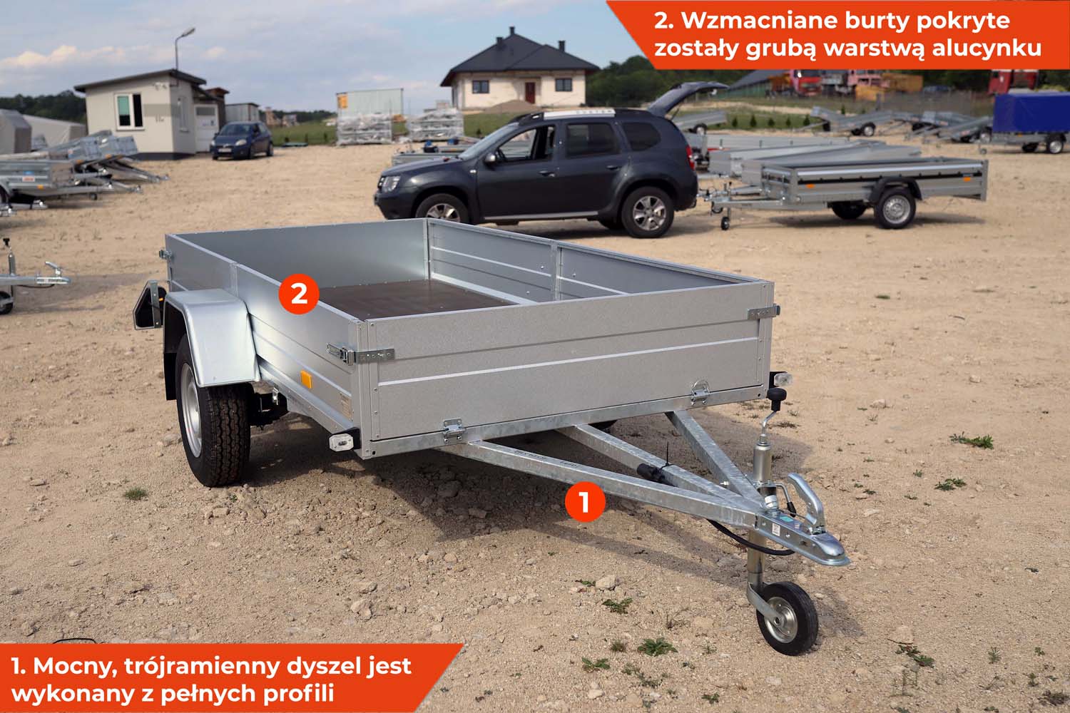 Przyczepka Rydwan Euro A750/G3 325×145 1 oś na resorach