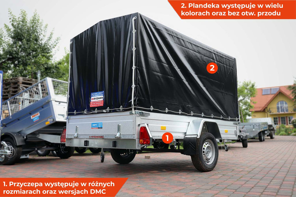 Rydwan EURO A-750/E3 265x145x35 cm z Plandeką 120 cm