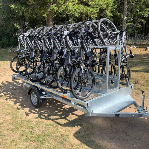 Specjalny bagażnik rowerowy na hak do rowerów górskich / e-bike 10p